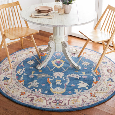 Safavieh Anatolia An513M Blue/Ivory Rug.