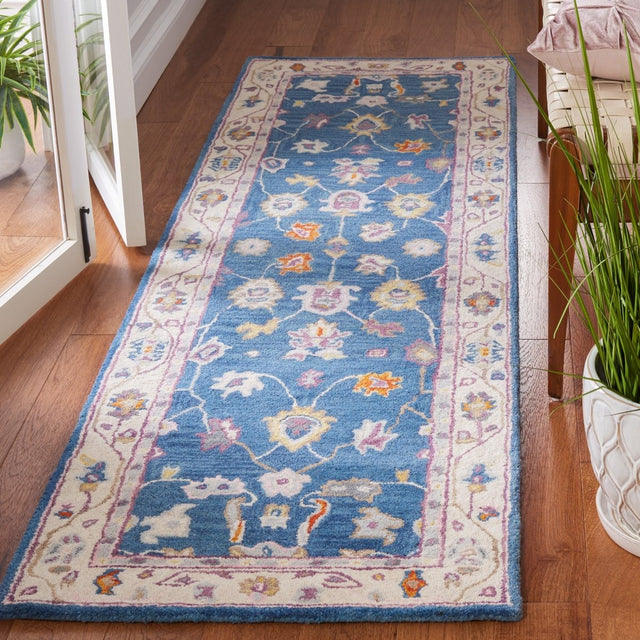 Safavieh Anatolia An513M Blue/Ivory Rug.