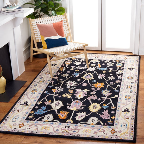 Safavieh Anatolia An513Z Black/Ivory Rug.