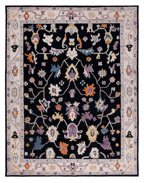 Safavieh Anatolia An513Z Black/Ivory Rug.