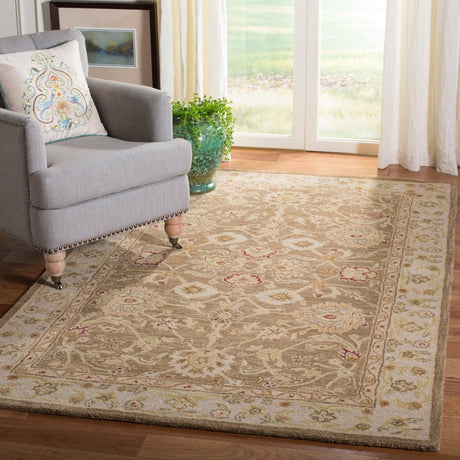 Safavieh Anatolia an522b Tan / Ivory Rugs.