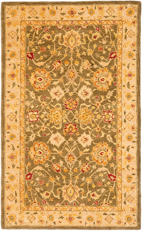 Safavieh Anatolia an553a Green / Gold Rugs.