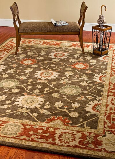 Safavieh Anatolia an554a Olive / Rust Rugs.