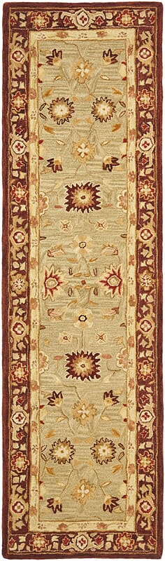 Safavieh Anatolia An556A Sage / Burgundy Rugs.