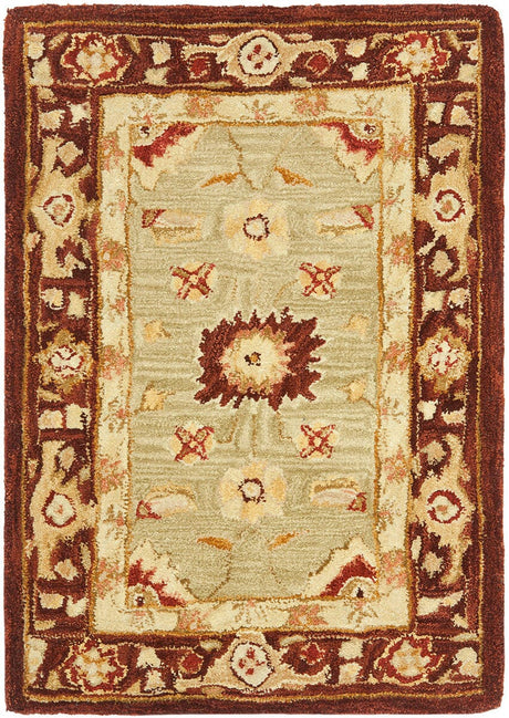 Safavieh Anatolia An556A Sage / Burgundy Rugs.