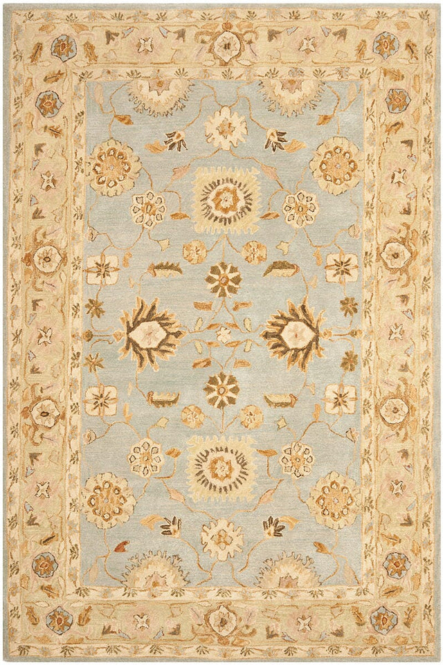 Safavieh Anatolia An556B Blue / Sage Rugs.