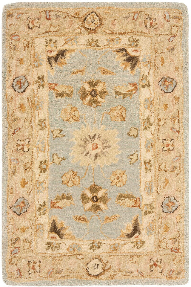 Safavieh Anatolia An556B Blue / Sage Rugs.