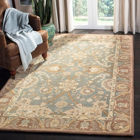 Safavieh Anatolia An558D Teal / Camel Rugs.