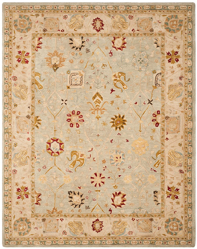 Safavieh Anatolia An559B Grey Blue / Ivory Rugs.