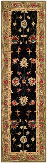 Safavieh Anatolia An561C Black / Green Rugs.