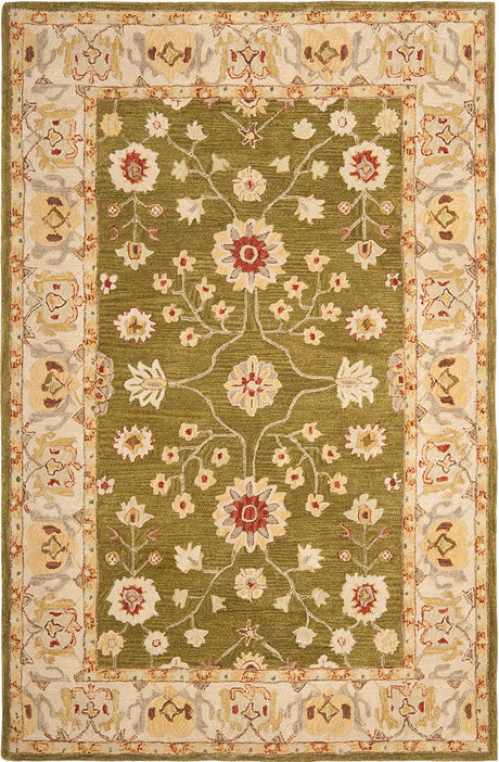 Safavieh Anatolia An562D Moss / Ivory Rugs.