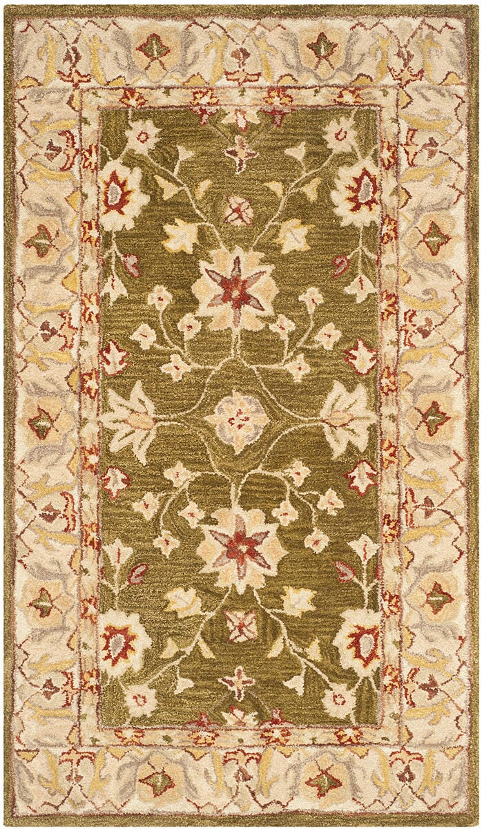 Safavieh Anatolia An562D Moss / Ivory Rugs.