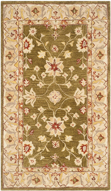 Safavieh Anatolia An562D Moss / Ivory Rugs.
