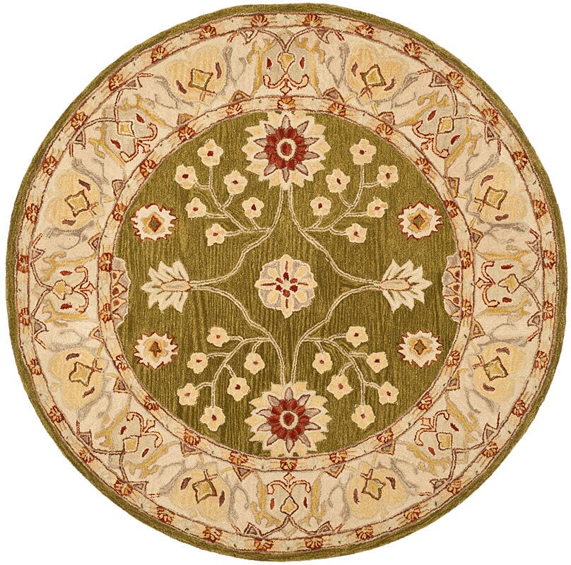 Safavieh Anatolia An562D Moss / Ivory Rugs.