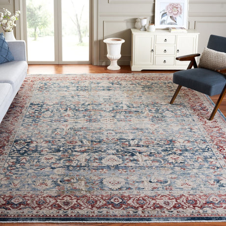 Safavieh Antique Patina Anp640M Blue/Rust Rug.