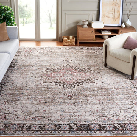 Safavieh Antique Patina Anp642B Beige/Brown Rug.