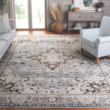 Safavieh Antique Patina Anp644F Grey/Blue Rug.