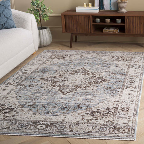 Safavieh Antique Patina Anp644F Grey/Blue Rug.