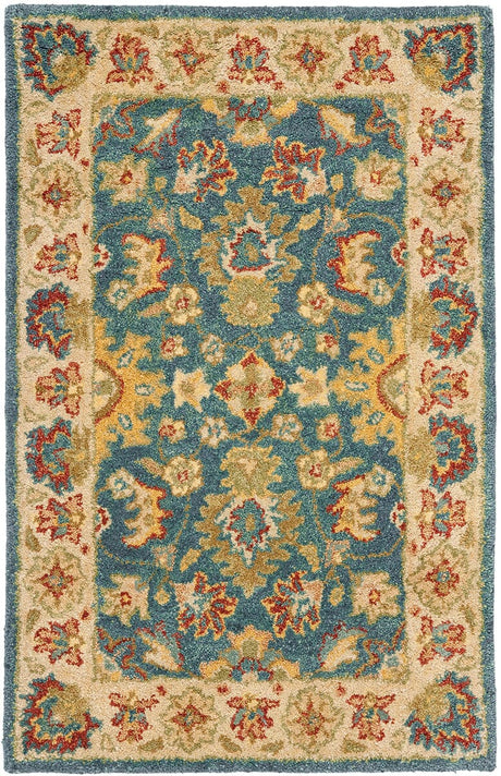 Safavieh Antiquities At15A Blue / Beige Rugs.