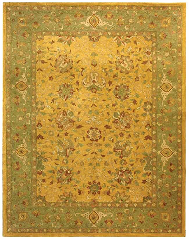 Safavieh Antiquities at21c Gold Rugs.