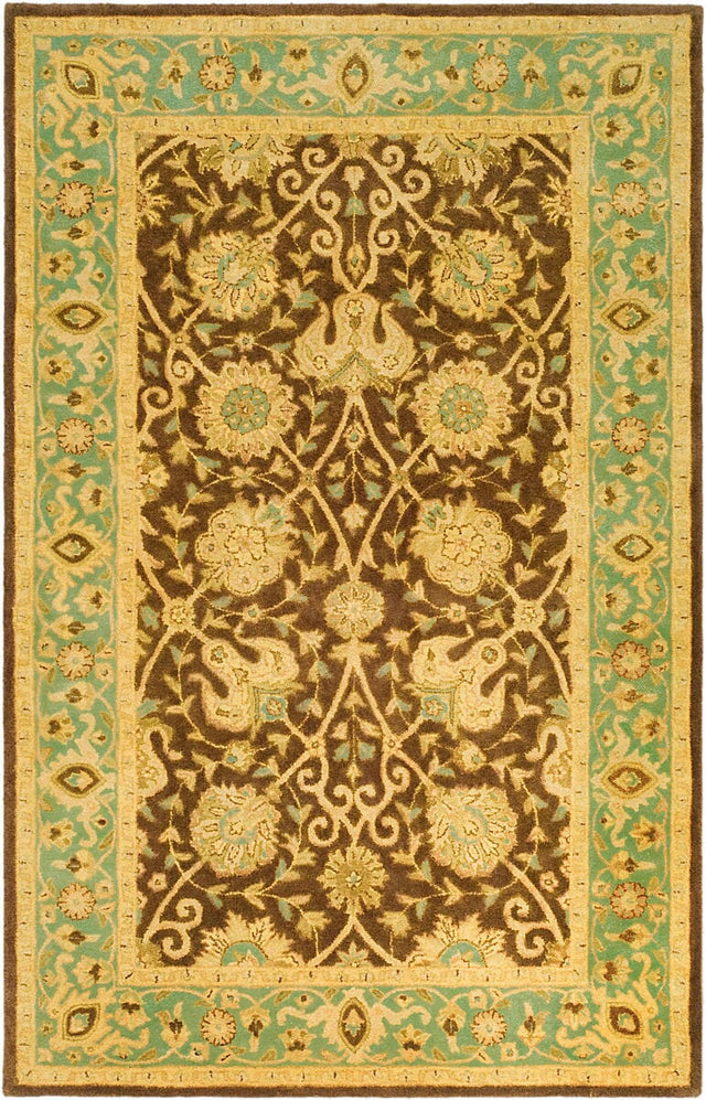 Safavieh Antiquities At21G Brown / Green Rugs.