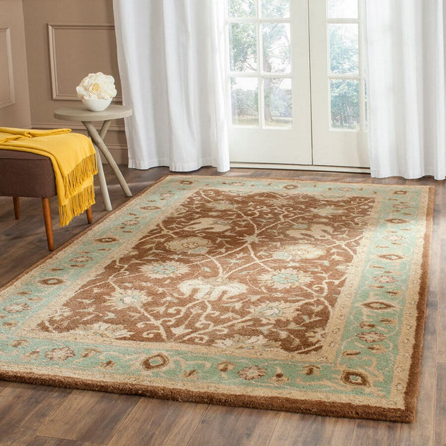 Safavieh Antiquities At21G Brown / Green Rugs.