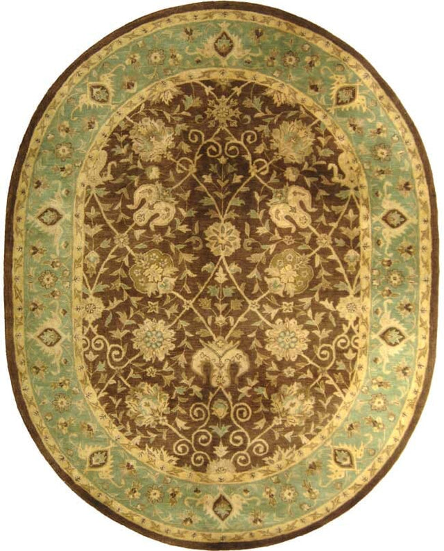 Safavieh Antiquities At21G Brown / Green Rugs.