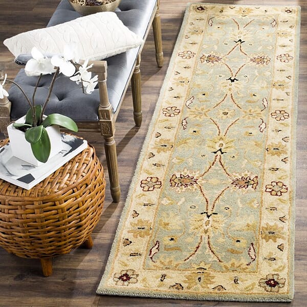 Safavieh Antiquities at249a Light Blue / Ivory Rugs.