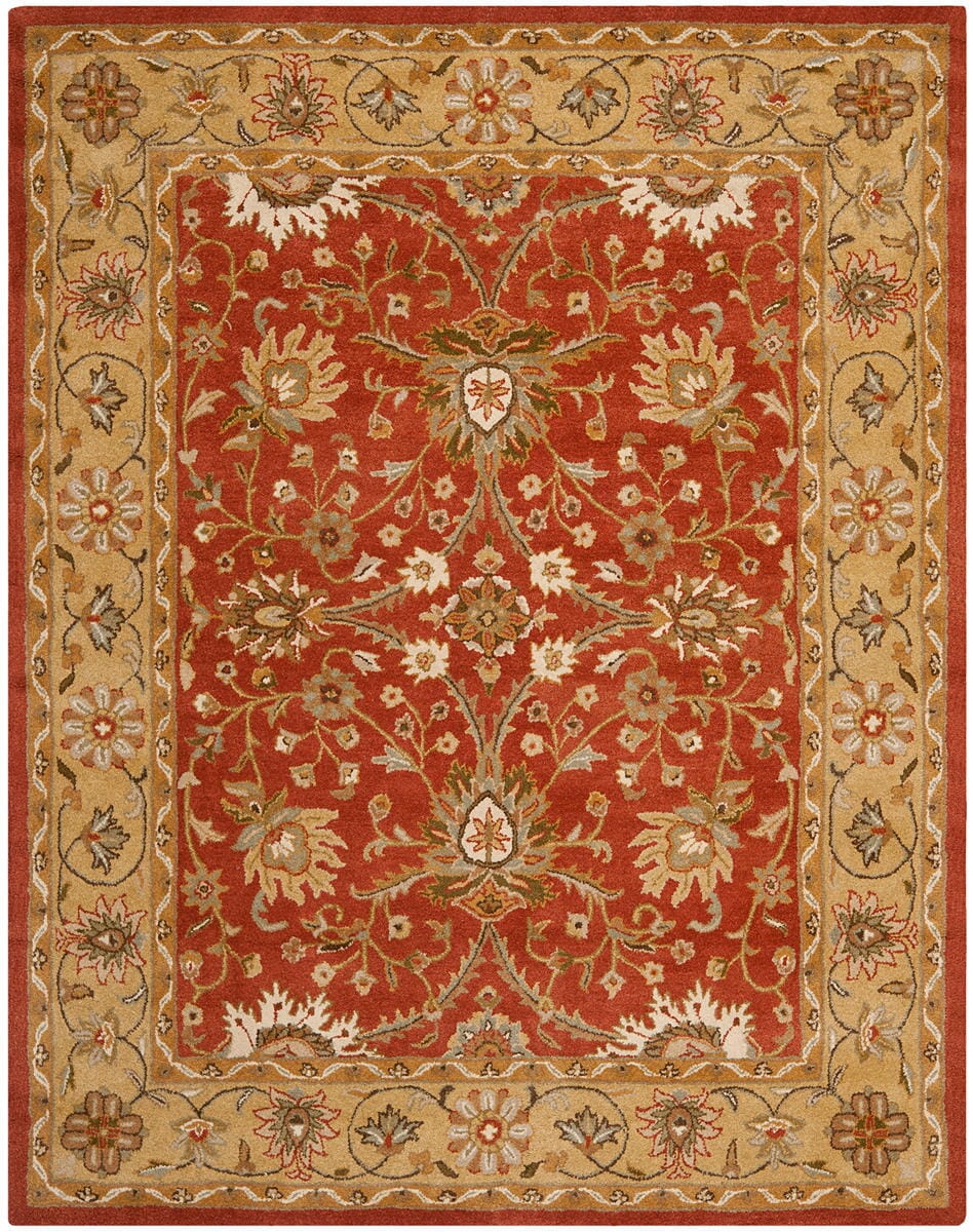 Safavieh Antiquities at249c Rust / Gold Rugs.