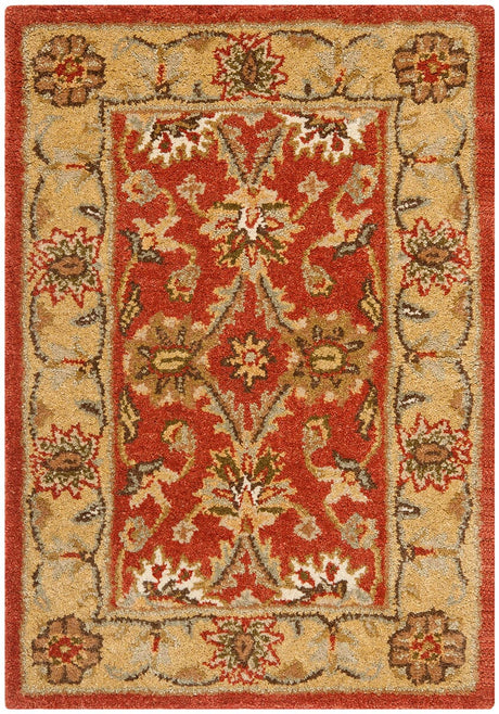 Safavieh Antiquities at249c Rust / Gold Rugs.