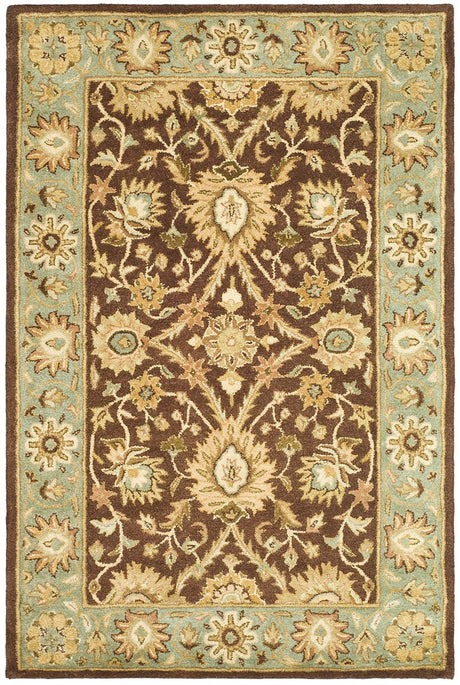 Safavieh Antiquities at249d Chocolate / Blue Rugs.