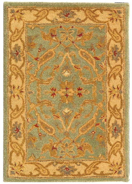 Safavieh Antiquities at311b Teal / Beige Rugs.