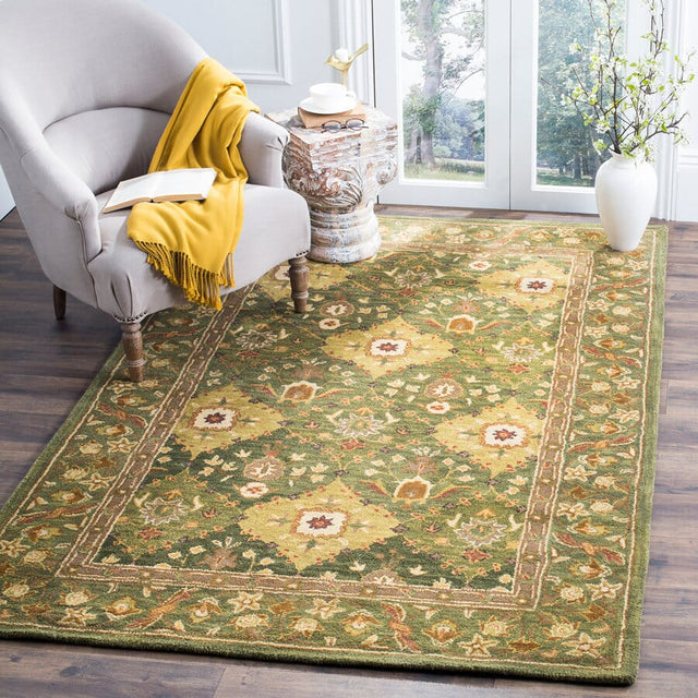 Safavieh Antiquities at57c Olive Rugs.