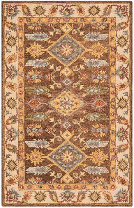 Safavieh Antiquity At502T Dark Brown / Ivory Rugs - Safavieh - at502t - 2