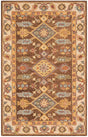 Safavieh Antiquity At502T Dark Brown / Ivory Rugs.