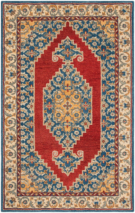 Safavieh Antiquity At505M Blue / Red Rugs.