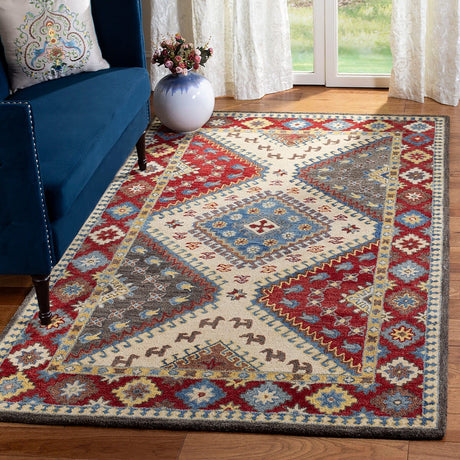 Safavieh Antiquity At507Q Red / Ivory Rugs.