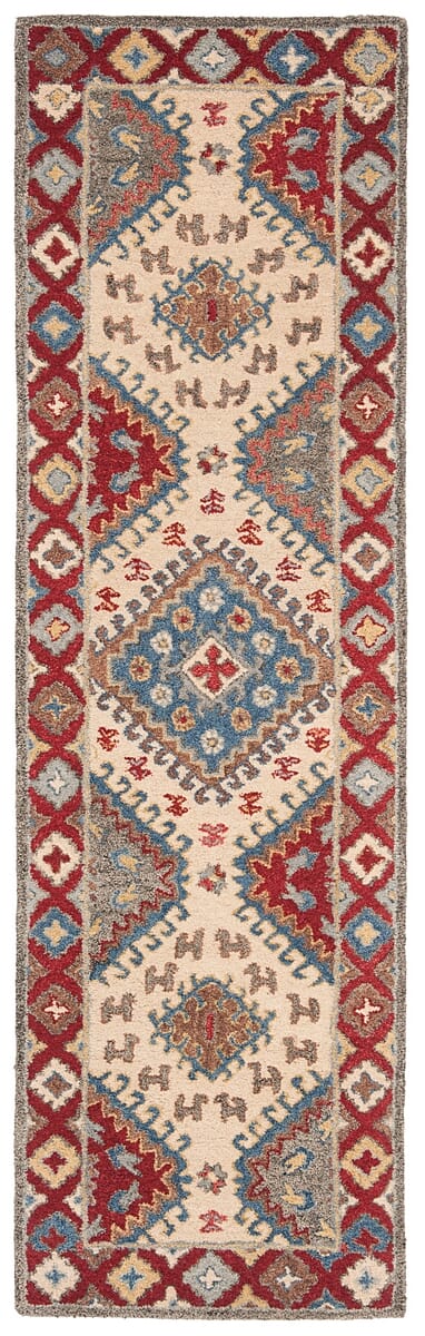 Safavieh Antiquity At507Q Red / Ivory Rugs.