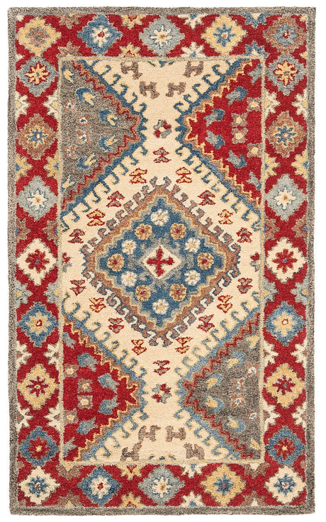 Safavieh Antiquity At507Q Red / Ivory Rugs.