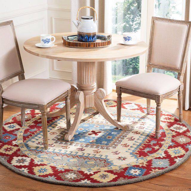 Safavieh Antiquity At507Q Red / Ivory Rugs.