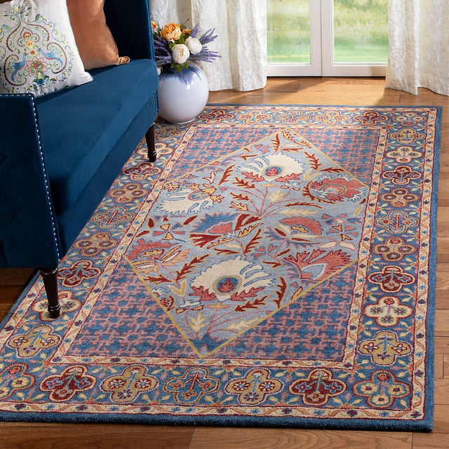 Safavieh Antiquity At508M Blue / Red Rugs.