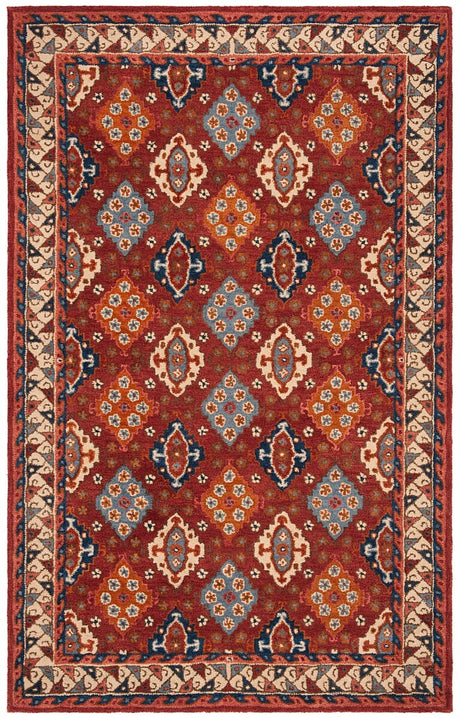 Safavieh Antiquity At509Q Red / Blue Rugs.