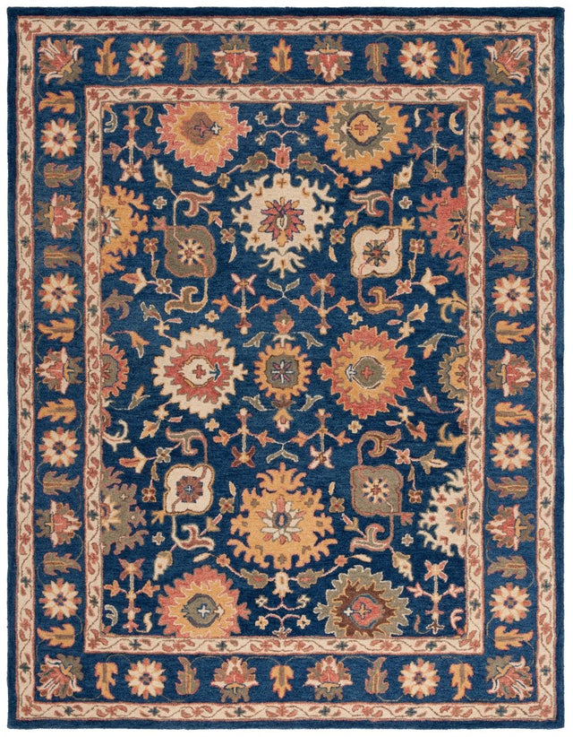 Safavieh Antiquity At511N Navy/Beige Rug.