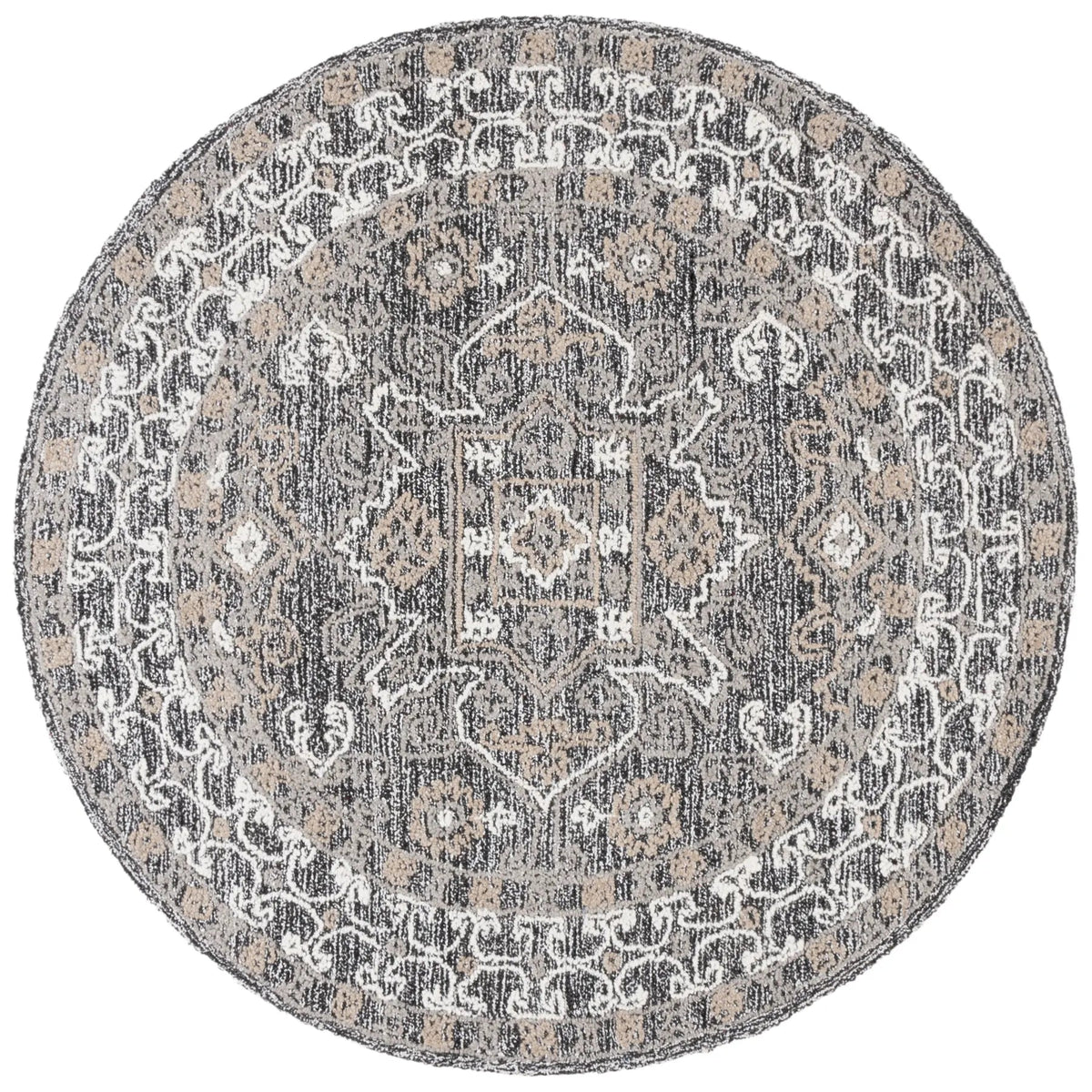 Safavieh Antiquity 6'-0" x 6'-0" Rug in Ivory / Brown