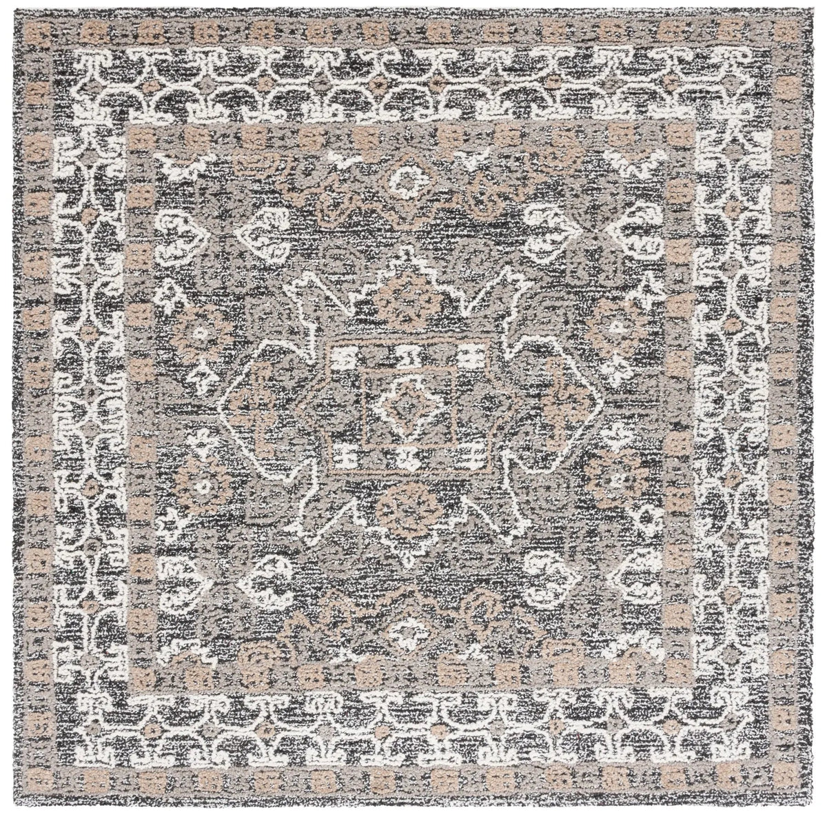 Safavieh Antiquity 6'-0" x 6'-0" Rug in Ivory / Brown