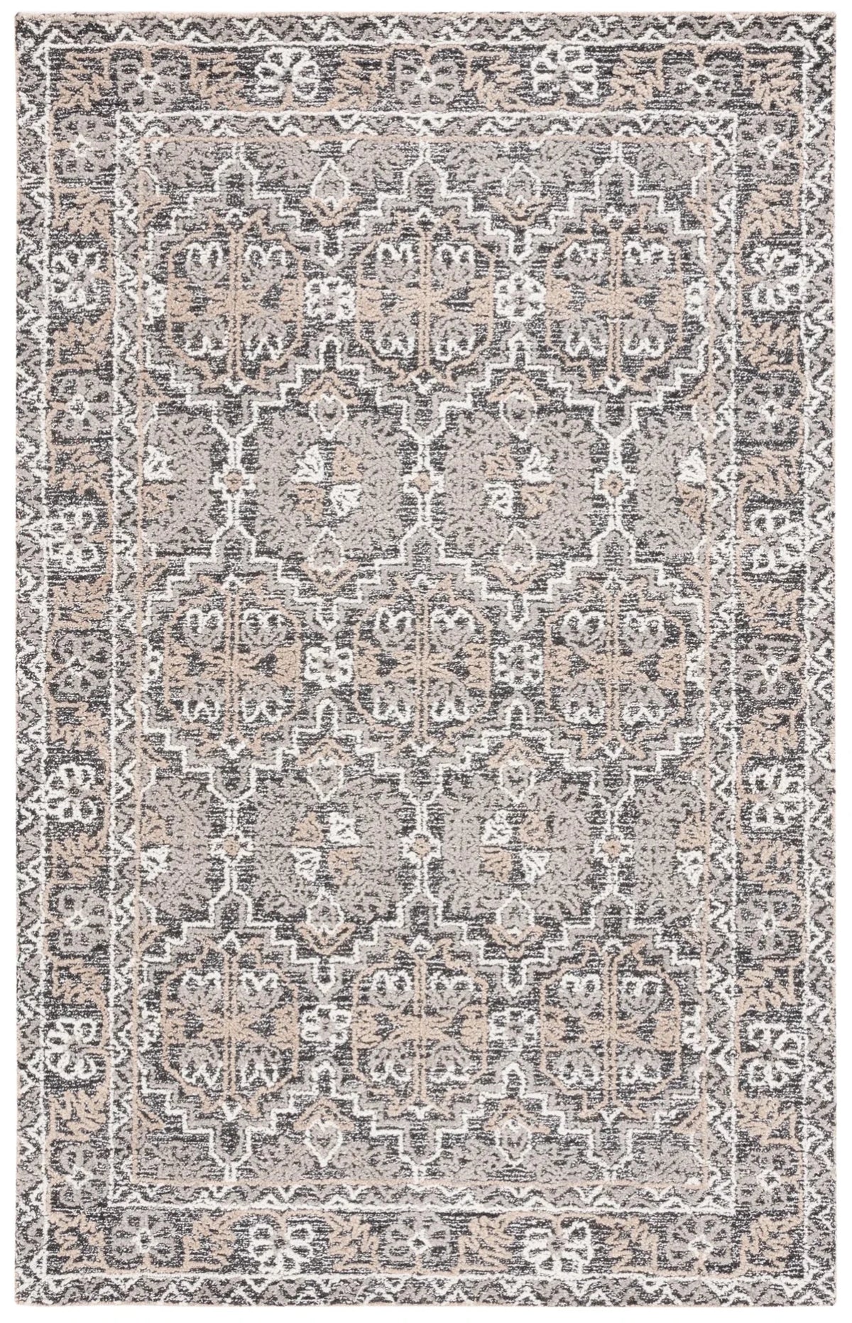 Safavieh Antiquity 4'-0" x 6'-0" Rug in Brown / Ivory