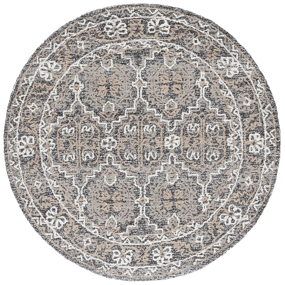 Safavieh Antiquity 6'-0" x 6'-0" Rug in Brown / Ivory