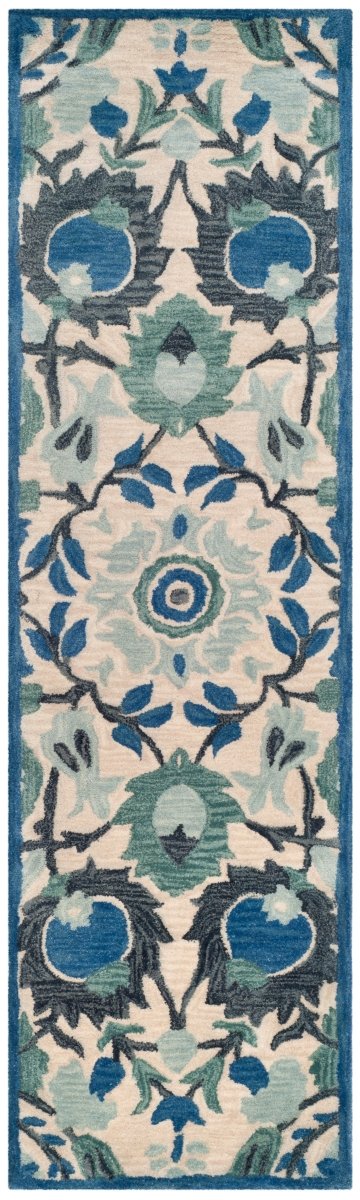 Safavieh Antiquity At59B Ivory/Blue Rug - Safavieh - at59b - 28