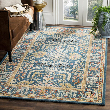 Safavieh Antiquity At64B Dark Blue/Multi Rug - Safavieh - at64b - 2