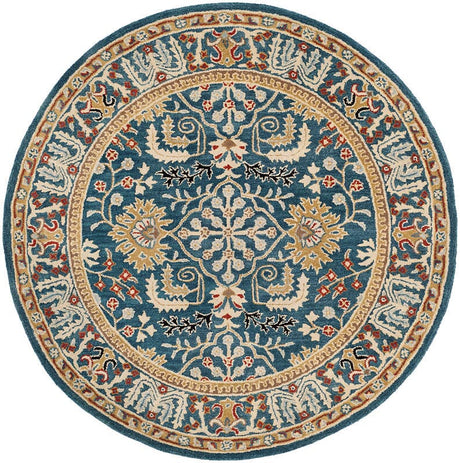 Safavieh Antiquity At64B Dark Blue/Multi Rug - Safavieh - at64b - 4r